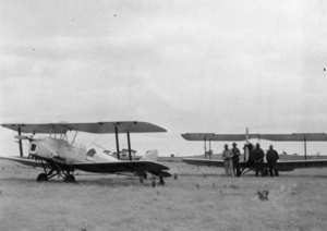 Tiger Moth plane used for spraying locust plagues 1950s
